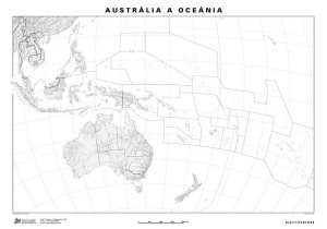 M16 - Slepá mapa Austrálie a Nového Zélandu